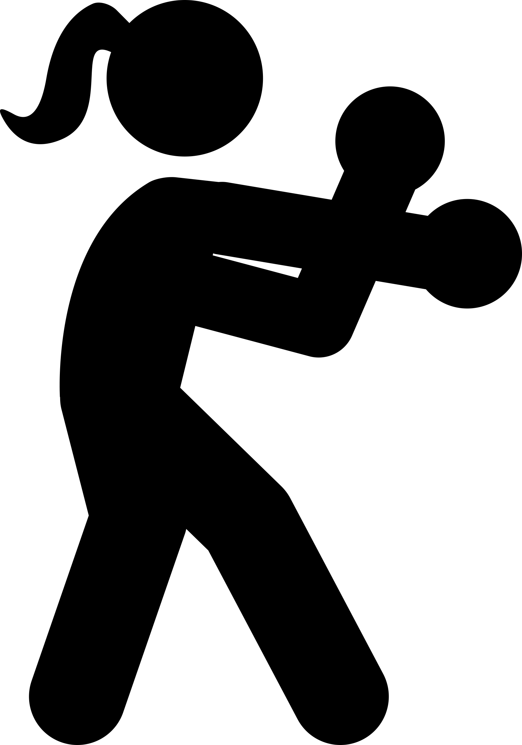 Female Boxing Silhouette Of A Young Woman Sketch Style Svg Vector Free Vectors